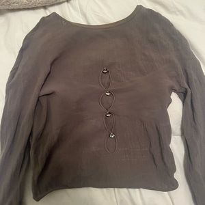 White Fox Promise Me Long Sleeve grey